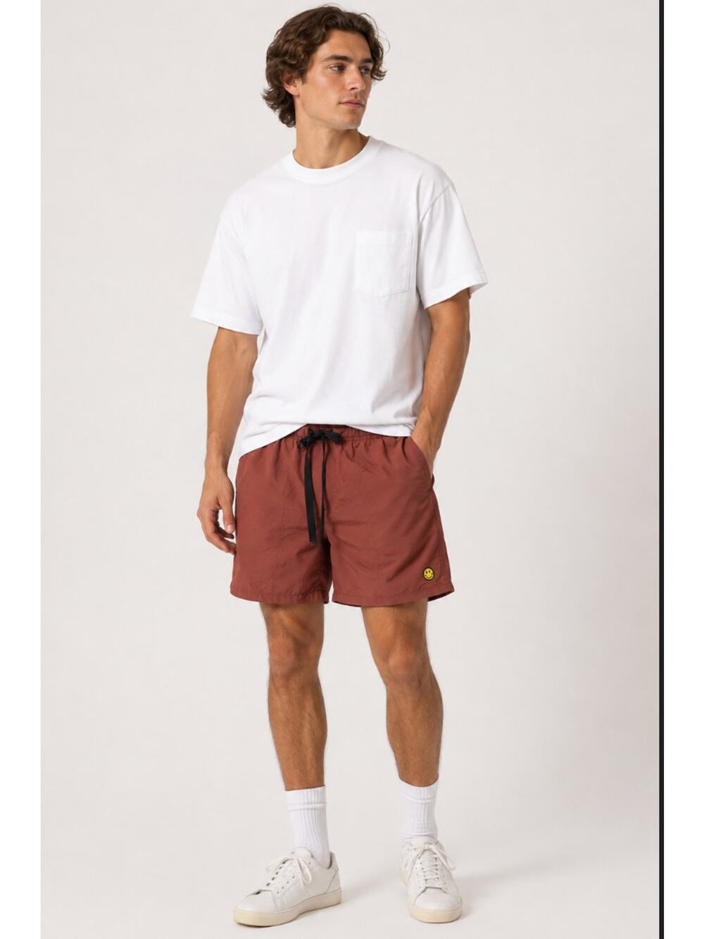 Market X Smiley UO Exclusive Tech Short L Men's Casual Summer Vacation Relaxed